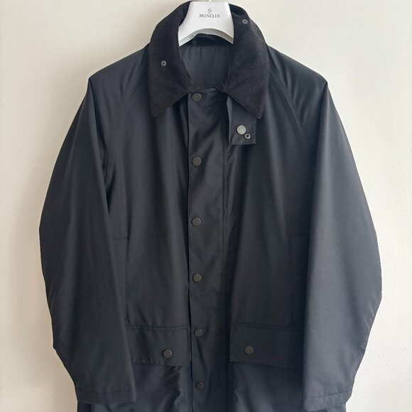 $850 Jaeger Black Wool Hunting Field Jacket -Medium / Large (Barbour) Italy - Picture 1 of 16